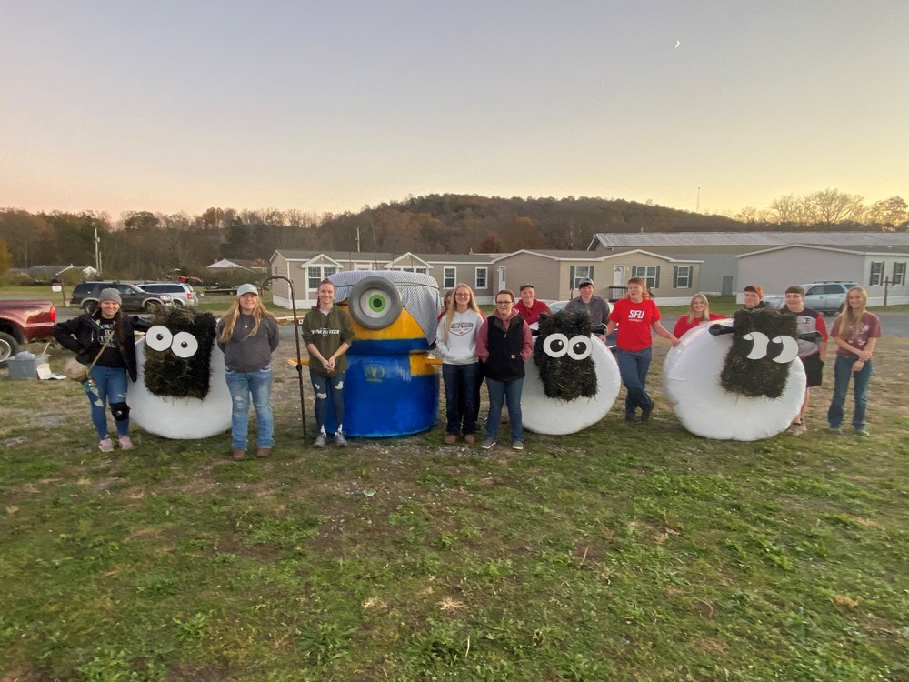 BCTC's FFA's Krone Haybale Display