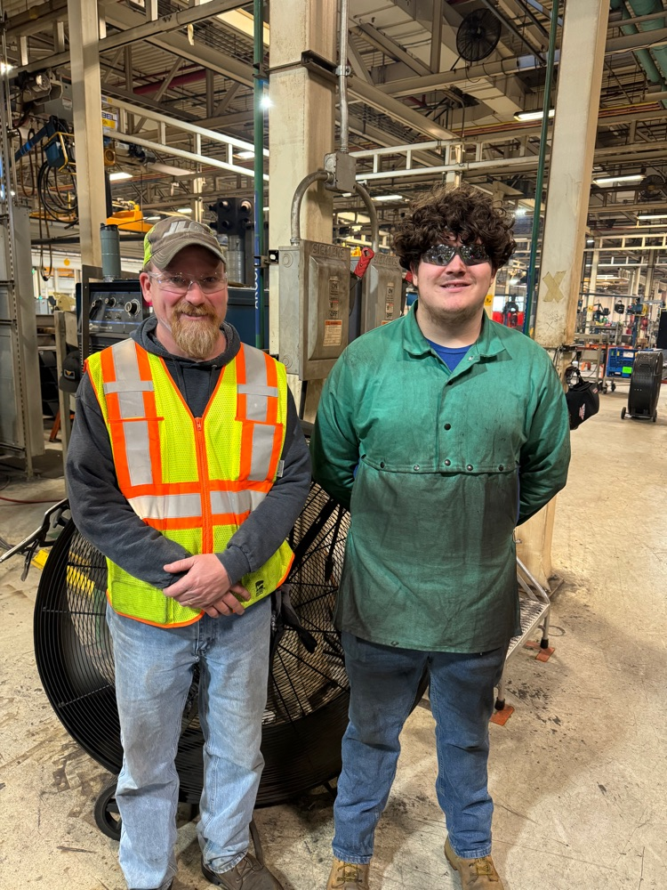 Bill Kline with Student Joe Finn